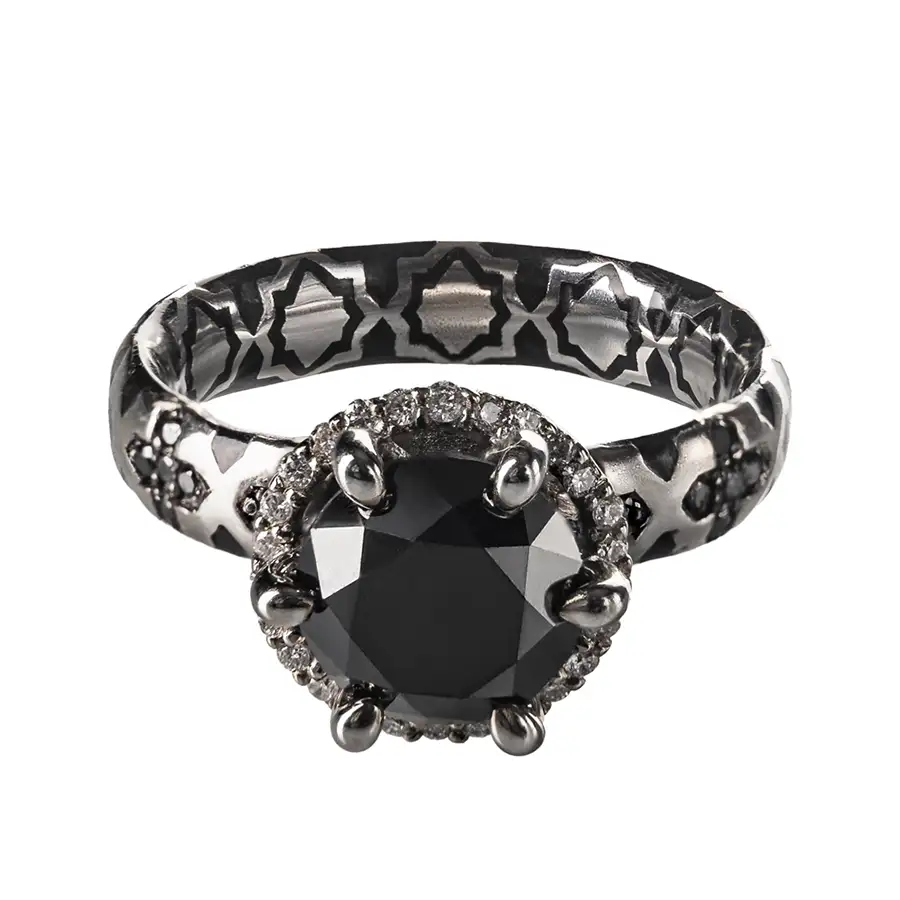 Black & Silver Ring